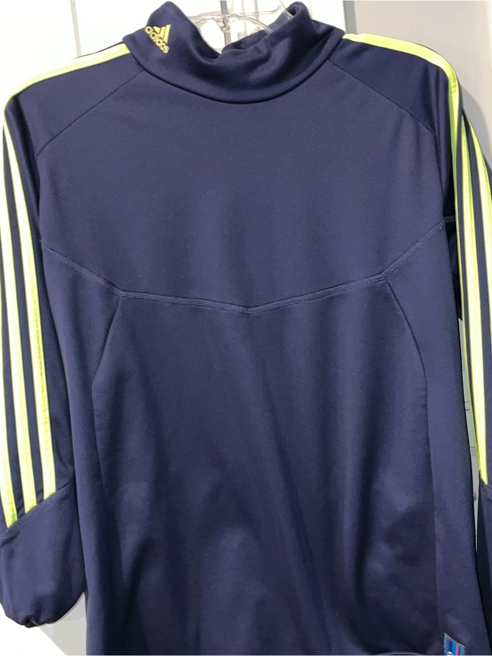 Adidas Men’s UEFA Champions League Climawarm Navy Neon Pullover M